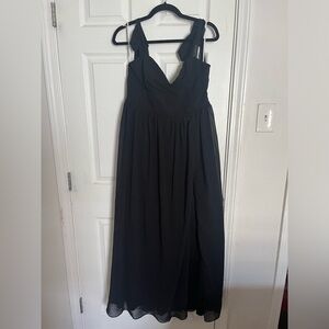 Lulus black bridesmaid dress